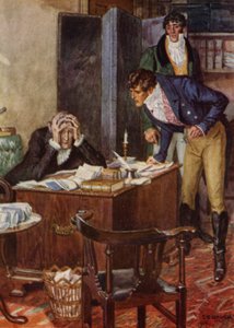 Illustration for The Amateur Gentleman by Jeffery Farnol by Charles Edmund (after) Brock