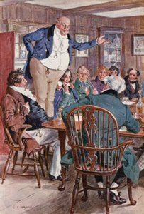 Illustration for The Pickwick Papers by Charles Dickens by Charles Edmund (after) Brock
