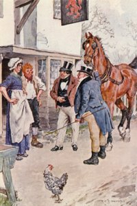 Illustration for The Pickwick Papers by Charles Dickens by Charles Edmund (after) Brock