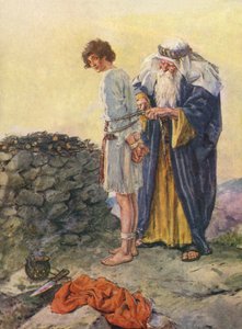 Abraham Binds Isaac as a Sacrifice by Charles Edmund Brock