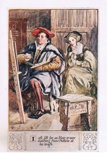 I Oft Sit for an Hour or More Watching Hans Holbein at His Brush by Charles Edmund Brock