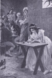 Madame Roland writes to her daughter, from My Magazine, 1922 by Charles Edmund Brock