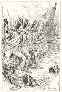 The French Guard at Waterloo by Charles Edmund Brock
