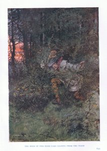 The doer of the deed came leaping from the wood by Charles Edmund Brock