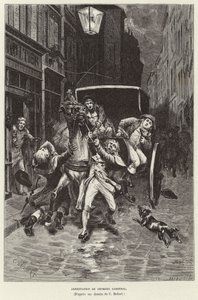 Arrest of Georges Cadoudal, Breton royalist insurgent, Paris by Charles Edouard Delort