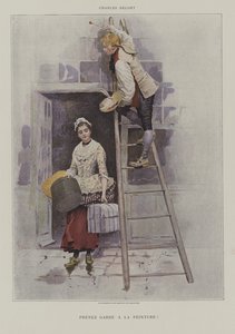 Beware of the Paint! by Charles Edouard Delort