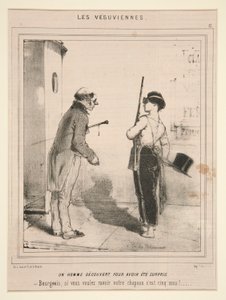 A Man Discovered for Having Been Surprised, from the series Les Vesuviennes published in Le Charivari