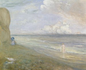 Cliffs, Dieppe by Charles Edward Conder