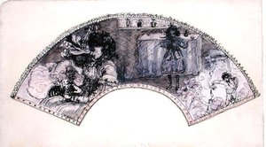 Fan design (Le Boudoir) by Charles Edward Conder