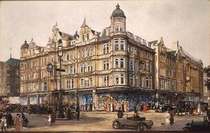 The Old Building, Bourne and Hollingsworth, Oxford Street by Charles Edward Dixon
