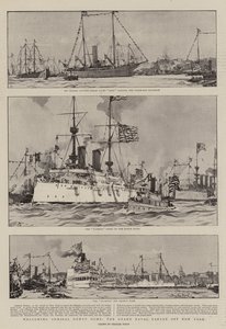Welcoming Admiral Dewey Home, the Grand Naval Parade off New York