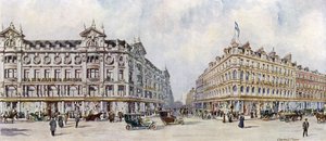 D H Evans, West End Silk Mercers, 292-320 Oxford Street by Charles Edwin Flower