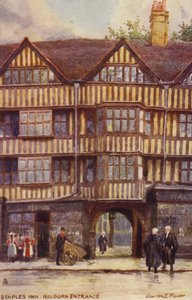 Staples Inn, Holborn Entrance, London by Charles Edwin Flower