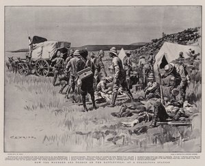 How the Wounded are Tended on the Battlefield, at a Collecting Station