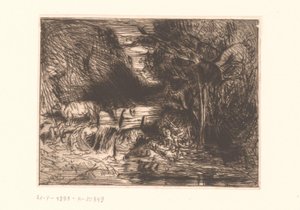 Landscape with Cow and Watercourse