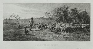 Arriving at the Field by Charles Emile Jacque