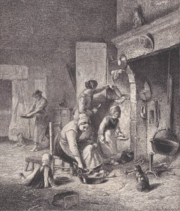 Gruel, from Le Magasin Pittoresque, ca. 1852 by Charles Emile Jacque