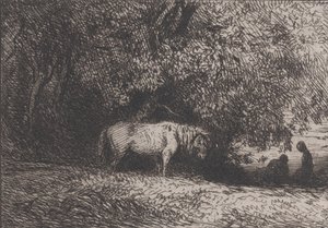 Horse Under a Tree Branch, 1846