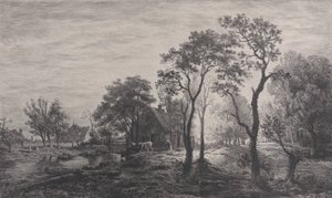 Landscape, after a sketch by Eglon van der Neer, 1862