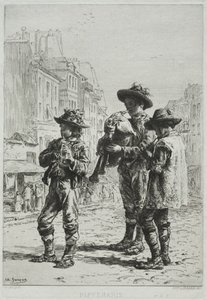 Pifferaris by Charles Emile Jacque