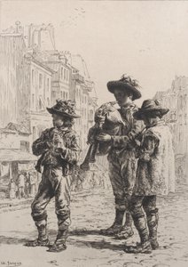 Pifferaris, 1864 by Charles Emile Jacque