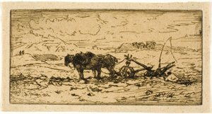 Plowman and His Team Resting
