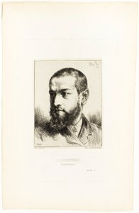 Portrait of J.J. Guiffrey by Charles Emile Jacque