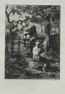 Summer Day by Charles Emile Jacque