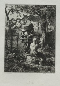 Summer Day by Charles Emile Jacque