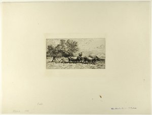 Team of Oxen by Charles Emile Jacque