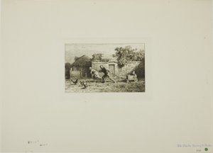 The Carriage by Charles Emile Jacque