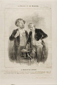 The Philanthropic Doctor (plate 10) by Charles Emile Jacque
