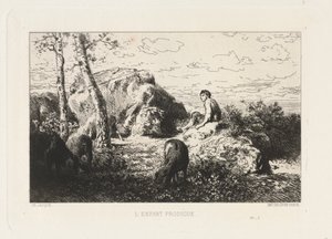 The Prodigal Child by Charles Emile Jacque