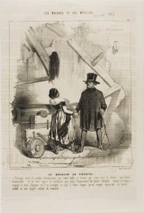 The Theatre Doctor (plate 25) by Charles Emile Jacque