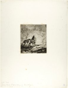 Traveler on Horseback by Charles Emile Jacque