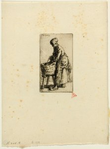 Washerwoman by Charles Emile Jacque