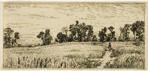 Wheat Field by Charles Emile Jacque
