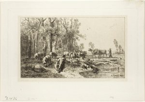 Winter by Charles Emile Jacque