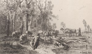 Winter by Charles Emile Jacque