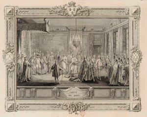The levee of King Louis XVI, 1774-1775 by Charles Emmanuel Patas
