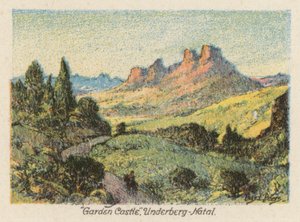 South Africa: Garden Castle, Underberg, Natal by Charles Ernest Peers
