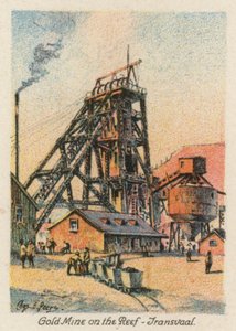 South Africa: Gold Mine on the Reef, Transvaal by Charles Ernest Peers