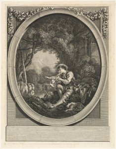 The Courier Arrives by Charles Etienne Gaucher