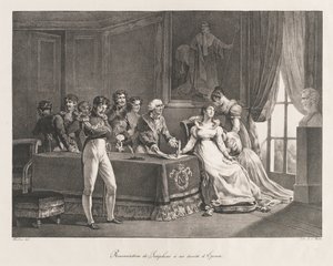 Josephine Renouncing Her Rights, early 19th century by Charles Etienne Pierre Motte