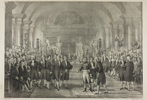 Napoleon in the Chamber of Deputies, from the Political and Military Life of Napoleon by Charles Etienne Pierre Motte