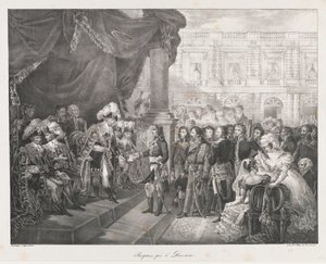 Reception by the Directoire by Charles Etienne Pierre Motte