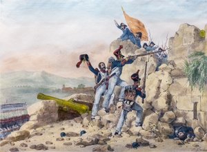 The Surrender of Ciudad Rodrigo, Spain by Charles Etienne Pierre Motte