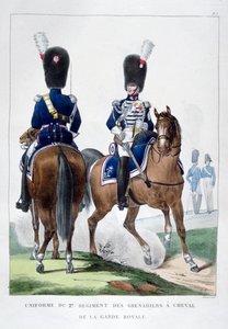 Uniform of the 2nd Regiment of Horse Grenadiers, France by Charles Etienne Pierre Motte