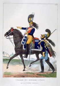 Uniform of the Elite Gendarmes of the Royal Guard, France