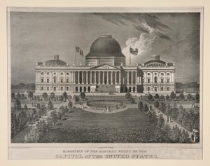 Elevation of the Eastern Point of the Capitol of The United States (Washington, D.C.) by Charles Fenderich